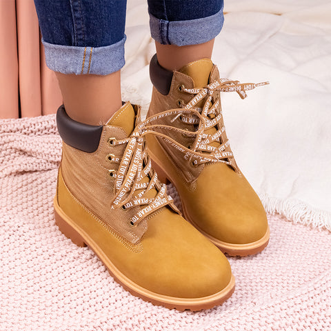 Bocanci dama Amika - Camel