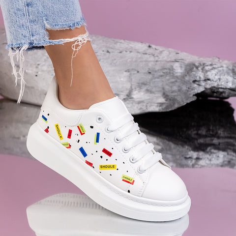 Pantofi sport Elsa - White