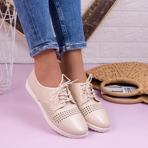 Pantofi dama Lindzy - Beige