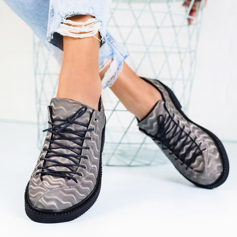 Pantofi Dama Aria-Silver
