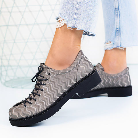 Pantofi Dama Aria-Silver