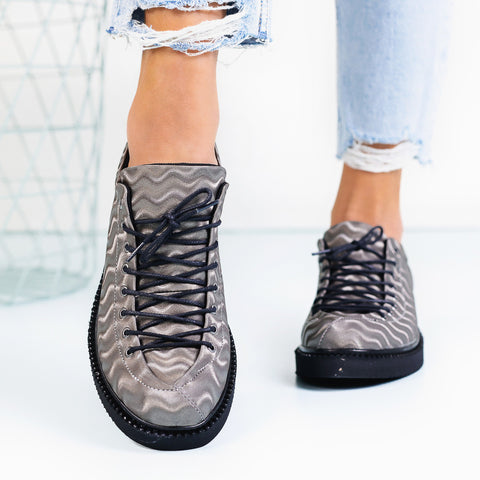 Pantofi Dama Aria-Silver