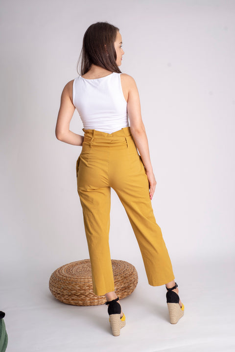 Pantaloni dama - DARRY-YELLOW » MoXo Romania