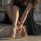 Sandale cu toc Eva - CHAMPAGNE » MoXo Romania