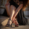 Sandale cu toc Eva - BLACK » MoXo Romania
