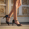 Sandale cu toc Eva - BLACK » MoXo Romania
