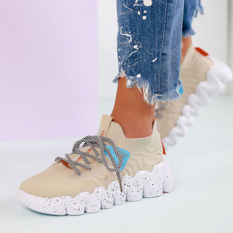 Tenisi Dama Liliyan-Khaki