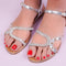Sandale dama joase JILL - Silver