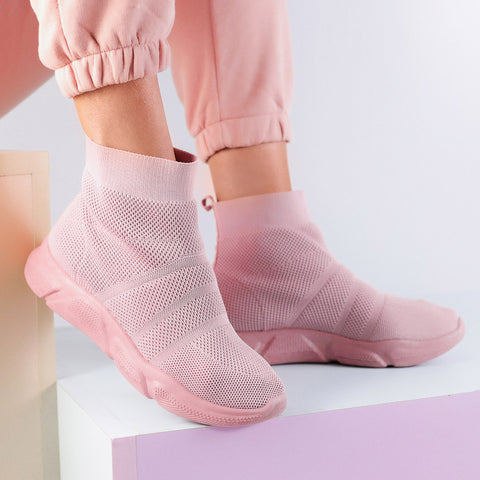 Adidasi dama Aurora-Pink » MoXo Romania