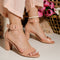 Sandale dama cu toc Chantelle - Pink » MoXo Romania