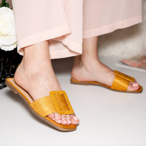 Papuci dama - NITA-YELLOW » MoXo Romania