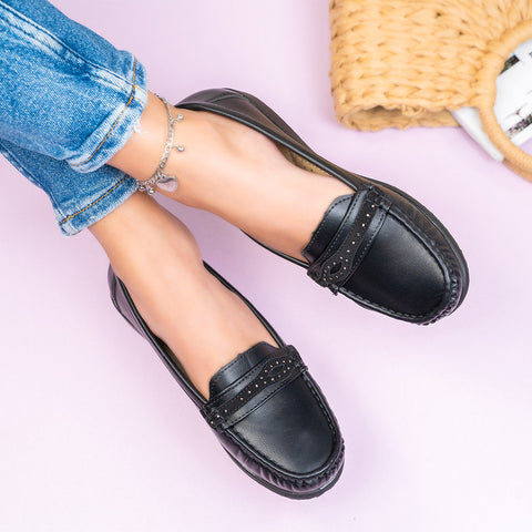 Mocasini dama Launa - Black