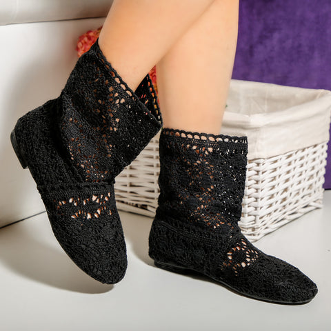 Cizme dama Yollita Mid  - Black » MoXo Romania