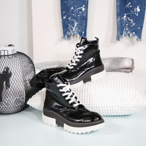 Ghete Dama Agnes - Black/White » MoXo Romania