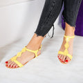 Sandale dama joase Sonia - Yellow