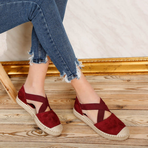 Espadrile dama Nanna - WINE » MoXo Romania