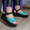 Sandale Dama Platforma Cora Blue » MoXo Romania