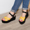 Sandale Dama Platforma Cora Yellow » MoXo Romania