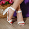 Sandale dama cu toc Sahara - White » MoXo Romania