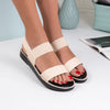 Sandale dama joase Kara - Beige