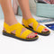 Sandale dama joase Alis - Yellow