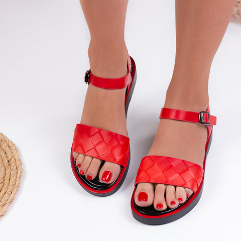Sandale dama joase Amelia - Red