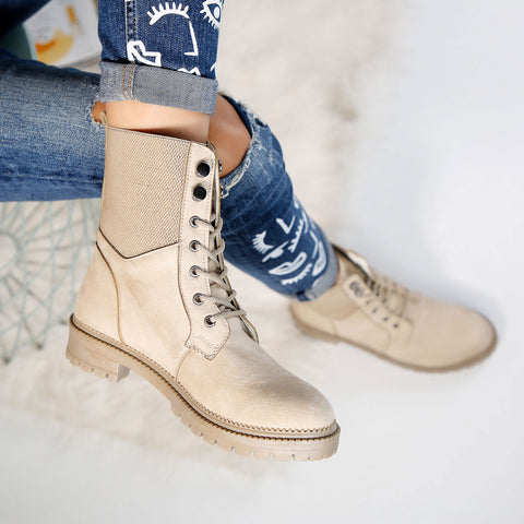 Ghete dama Natally - Beige » MoXo Romania