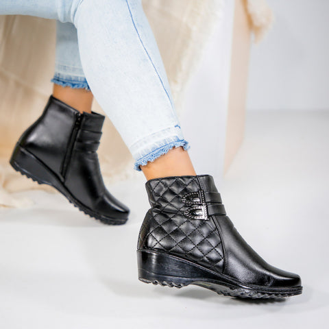 Cizme scurte dama Irina - Black » MoXo Romania