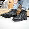Ghete barbati - piele naturala - Simon - Black » MoXo Romania