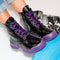Ghete dama Steffy - Black/Purple » MoXo Romania