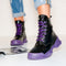 Ghete dama Steffy - Black/Purple » MoXo Romania