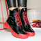 Ghete dama Steffy - Black/Red » MoXo Romania
