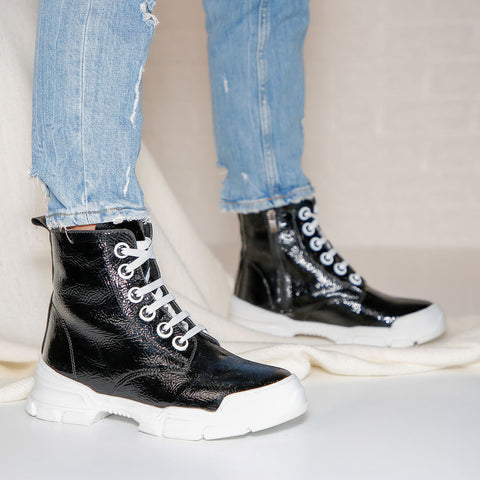 Ghete dama Steffy - Black/White » MoXo Romania